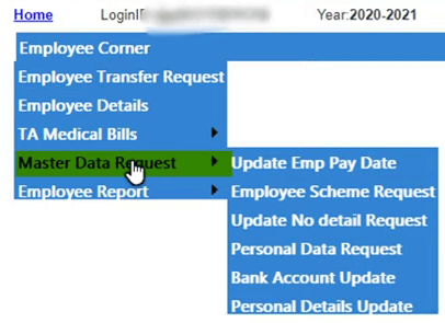 paymanager master data request options